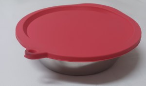 Bowl w/Pink Cover 3 Cups