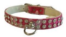 Pink Camo Bling Collar 12in