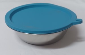 Bowl w/Blue Cover 3 Cups