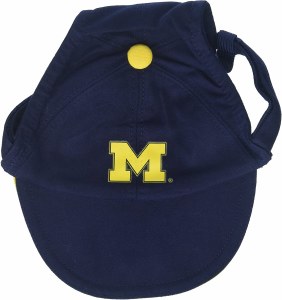 Michigan Wolverines Dog Cap Lg