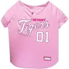 Detroit Tigers Pink Jersey Med