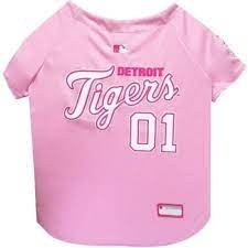 Detroit Tigers Pink Jersey Lrg