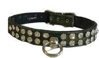 Green Camo Bling Collar 12in