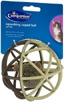 Squeaking Caged Ball Cat Toy