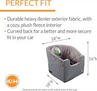 K&H Bucket Booster Seat Gry Sm