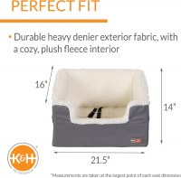 K&H Booster Pet Seat Gry Lrg