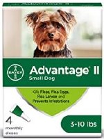 Bayer Advantage II Small Dog, 3-10lb, 4 Month Supply
