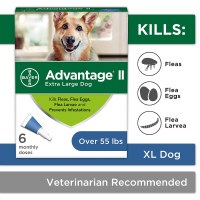 Advantage II X-Lrg Dog 55+ 6pk