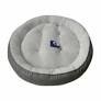PetCrest 30in Grey Donut Bed