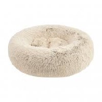PetCrest FurDonut Bed 30In Tan