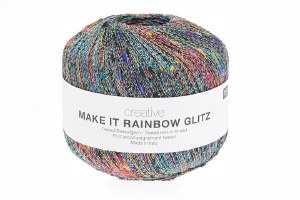 Picture of Make It Tweed Rainbow Glitz - White