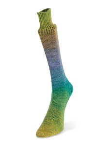 Picture of Watercolor Sock - Green/Yellow