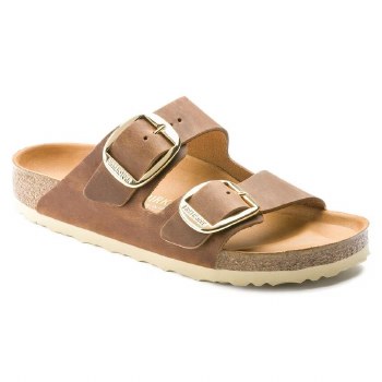 ARIZONA BIG BUCKLE OILED LEATHER SANDAL