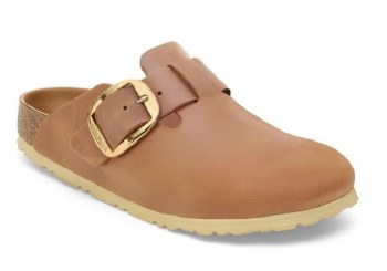 BOSTON BIG BUCKLE OILED LEATHER SLIDE