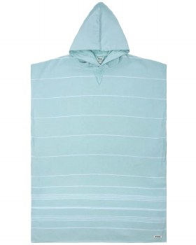 CLASSIC STRIPE HOODED PONCHO