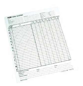 PADI SLATE - DIVE ROSTER