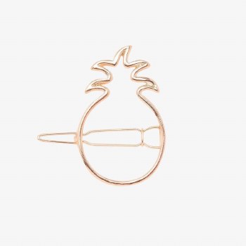 PINEAPPLE HAIR BARRETTE - ROSE GOLD