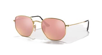 HEXAGONAL FLAT LENSES SUNGLASSES