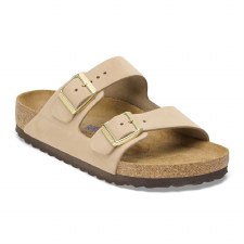 ARIZONA SOFT FOOTBED NUBUCK LEATHER SANDAL