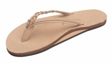 FLIRTY BRAIDY WOMEN'S LEATHER SANDAL