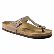 GIZEH OILED LEATHER SANDALS