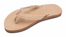 KID'S FLIRTY BRAIDY LEATHER SANDAL