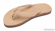 KID'S FLIRTY BRAIDY LEATHER SANDAL