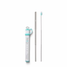 TELESCOPIC STAINLESS STEEL STRAW SET