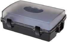 UTILITY LOCKER II BLACK WITH CLEAR LID
