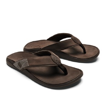 TUAHINE MEN'S WATERPROOF LEATHER BEACH SANDALS