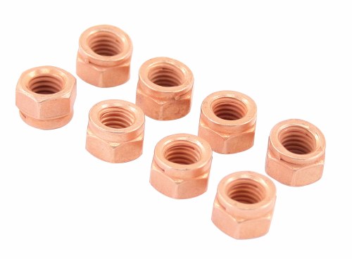 Exhaust Nut Copper - Set of 8