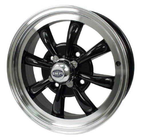 GT-8 Wheel Black/Polished Lip 4/130 (EP00-9682-0)