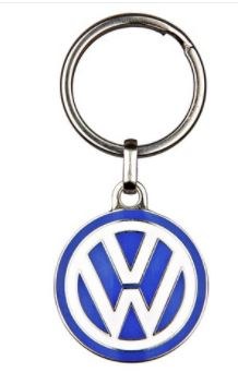 Keychain - VW Emblem W/Blue