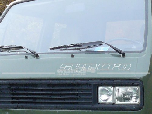 Syncro Sticker Silver Front