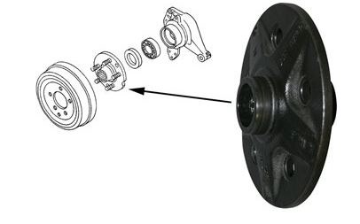 Rear Brake Hub - T2 / Van