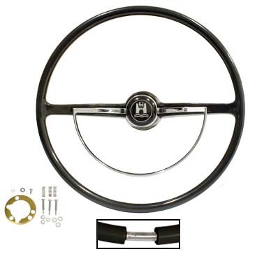 Steering Wheel 62-71 Black
