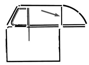 Quarter Window Uprights 52-79