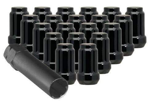 Nut Kit 12mm Closed Black 20