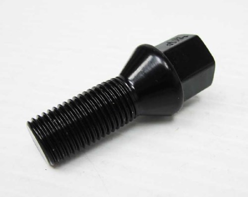 Cone 14 x 1.5 x 28mm Lug Bolt Black