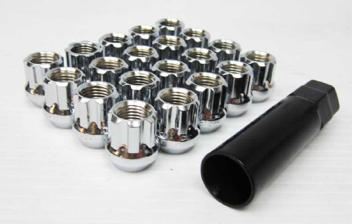 Nut Kit 14mm Open Chrome 20