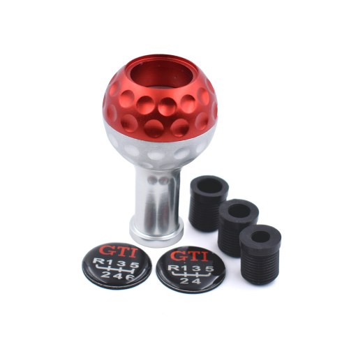 Shift Knob Aluminum Golf Ball Red