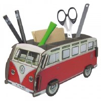 Pencil Holder - Red Bus