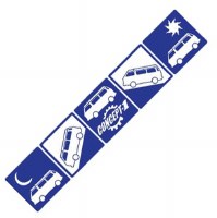 Westy Traveler Decal Blue