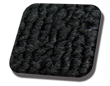 Rear Well Carpet T1 CONVERTIBLE 73-79 Black Loop W/Cloth