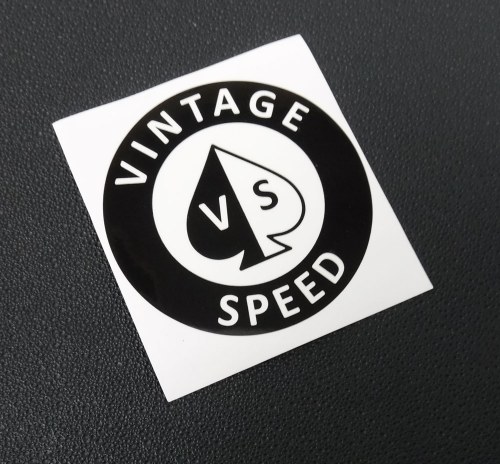 Vintage Speed Decal 7cm Each