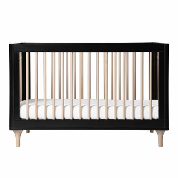 Babyletto Lolly 3 In 1 Convertible Crib Black Washed Natural