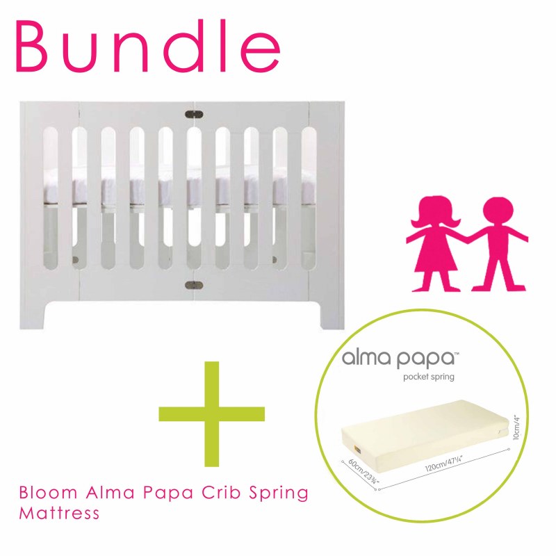 Baby Nursery Bloom Alma Urban Mini Spring Crib Mattress Baby