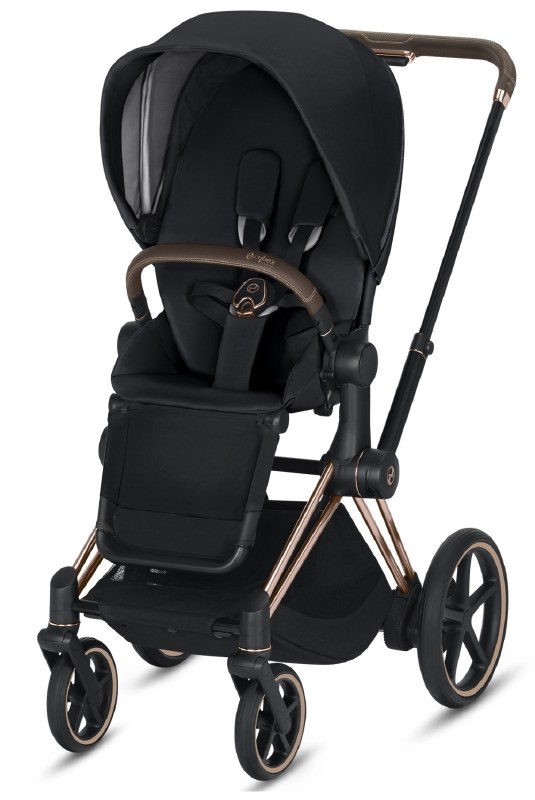 rose gold car seat and stroller