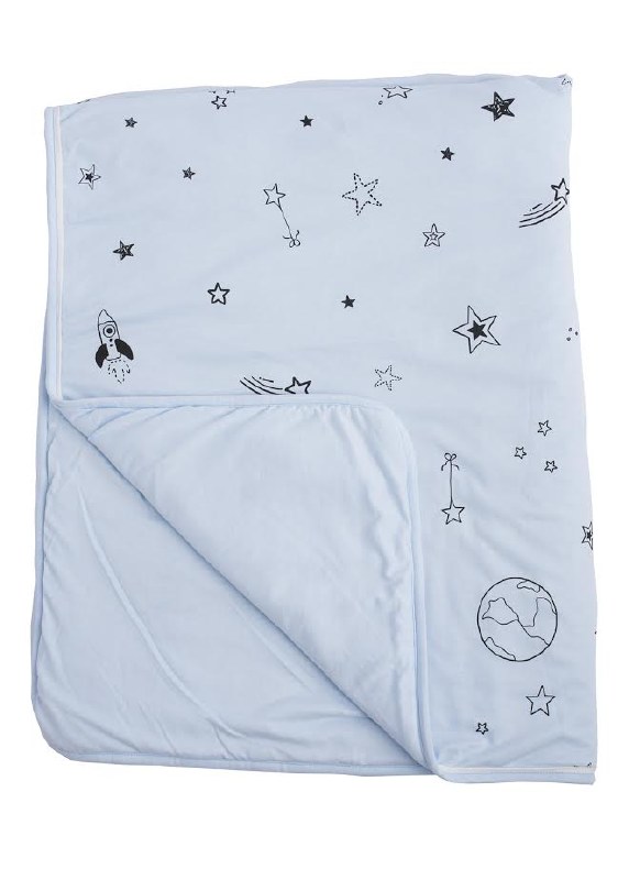 Gootoosh Crib Blanket Stars Blue Nini And Loli