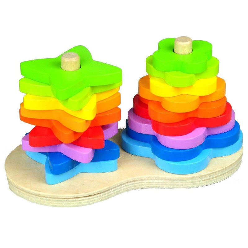 hape double rainbow stacker